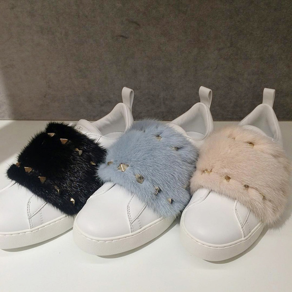 19AW ヴァレンティノ(ヴァレンティノスーパーコピー) ミンクファー スニーカー Sneakers